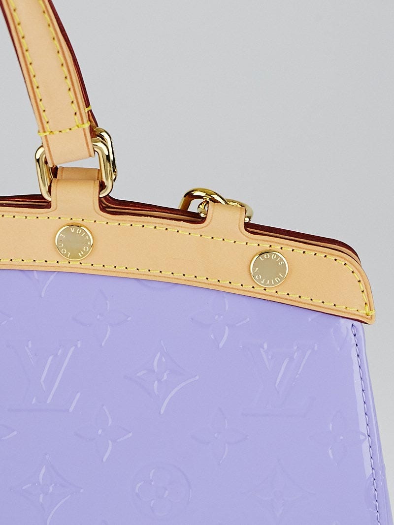 Louis Vuitton Lilac Monogram Vernis Brea MM Bag - Yoogi's Closet