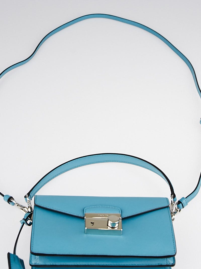 Prada Tri Color Saffiano Lux Leather Mini Sound Crossbody Bag Prada