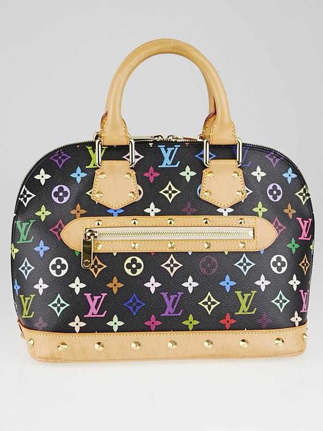 Louis Vuitton Black Monogram Multicolore Alma Bag