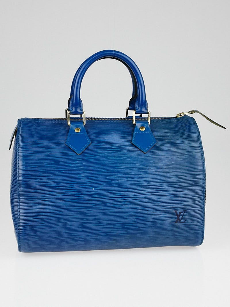 Louis Vuitton Toledo Blue Epi Leather Speedy 25 Bag | Yoogi's Closet