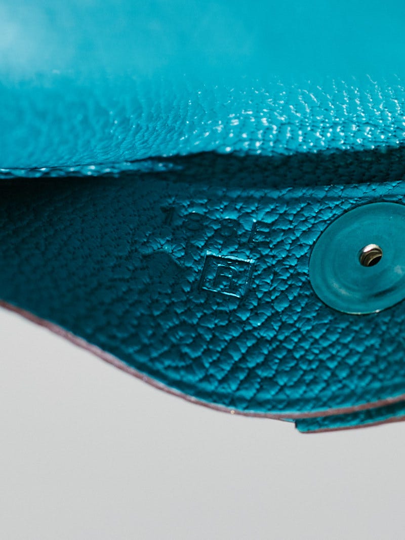 Hermes Bastia Change Purse Vert Bosphore Chevre Leather – Mightychic