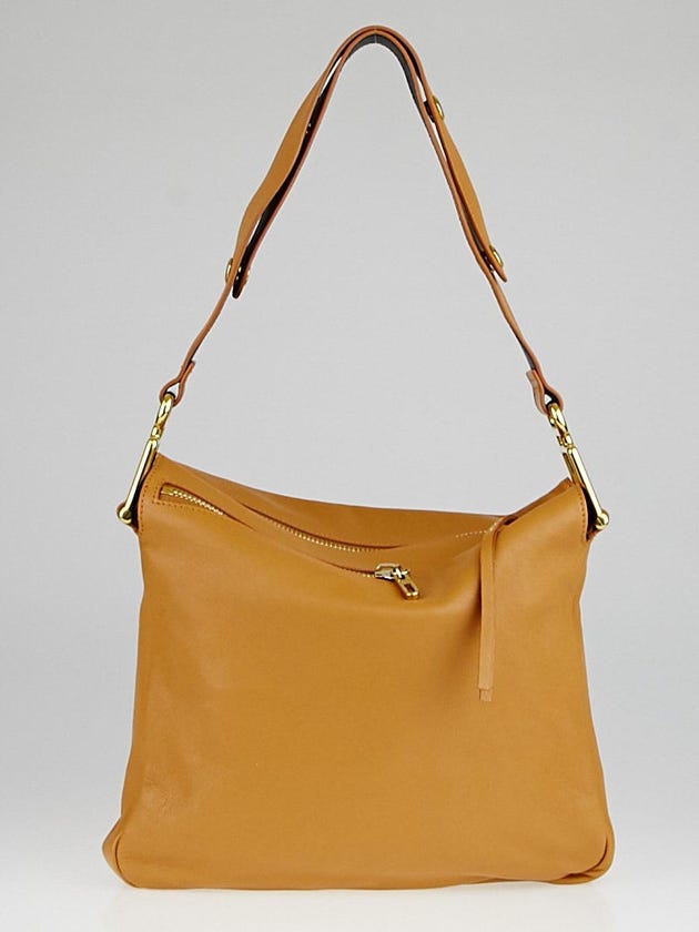 Chloe Sand Sheepskin Leather Vanessa Crossbody Bag
