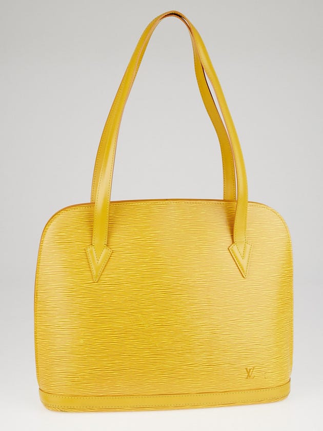Louis Vuitton Tassil Yellow Epi Leather Lussac Tote Bag