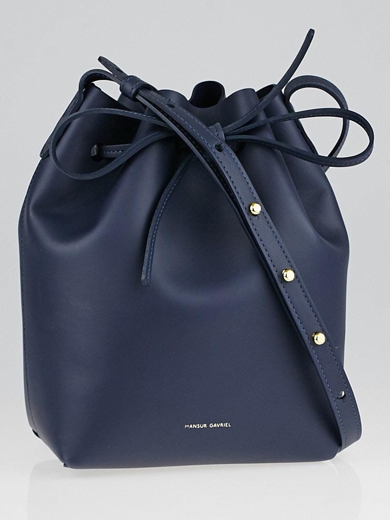 Mansur gavriel blue bucket bag discount