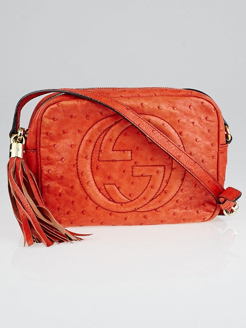 Gucci Gg Orange Leather Cross Body Bag - Tradesy | Bags, Handbag  essentials, Gucci bag
