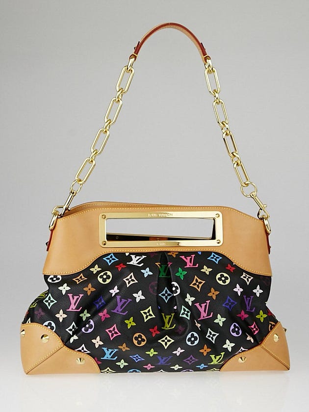 Louis Vuitton Black Monogram Multicolore Judy GM Bag