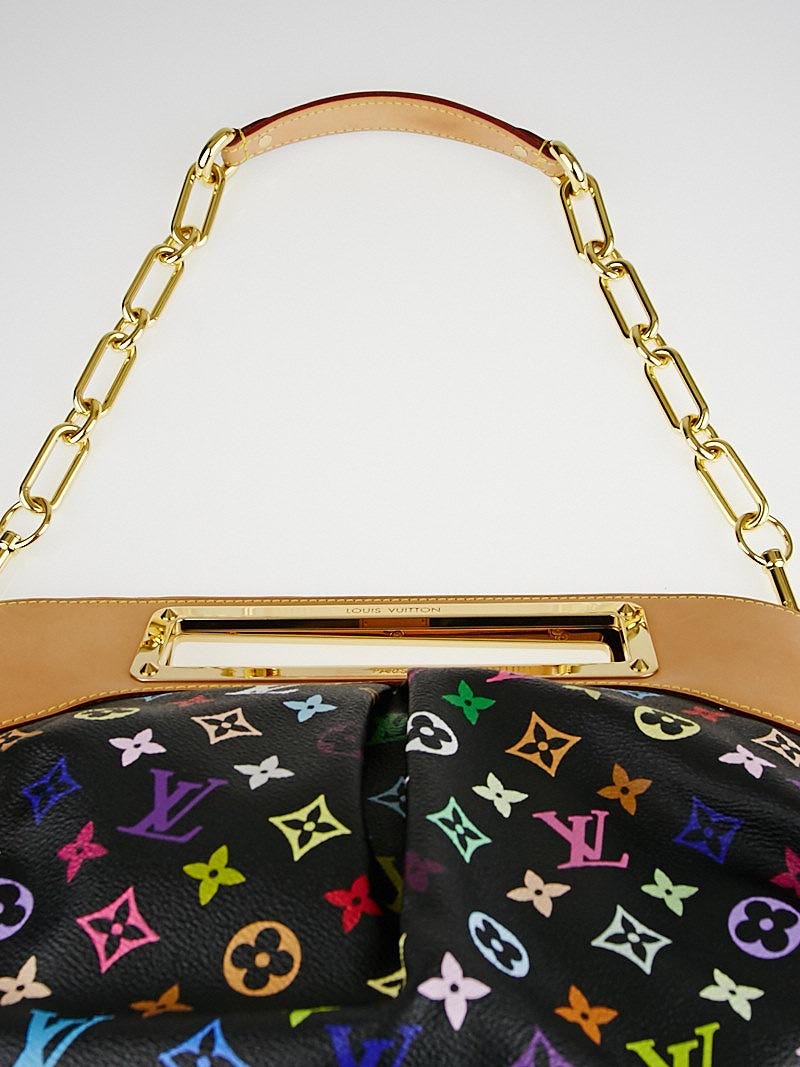 Louis Vuitton Black Monogram Multicolore Judy PM Bag - Yoogi's Closet