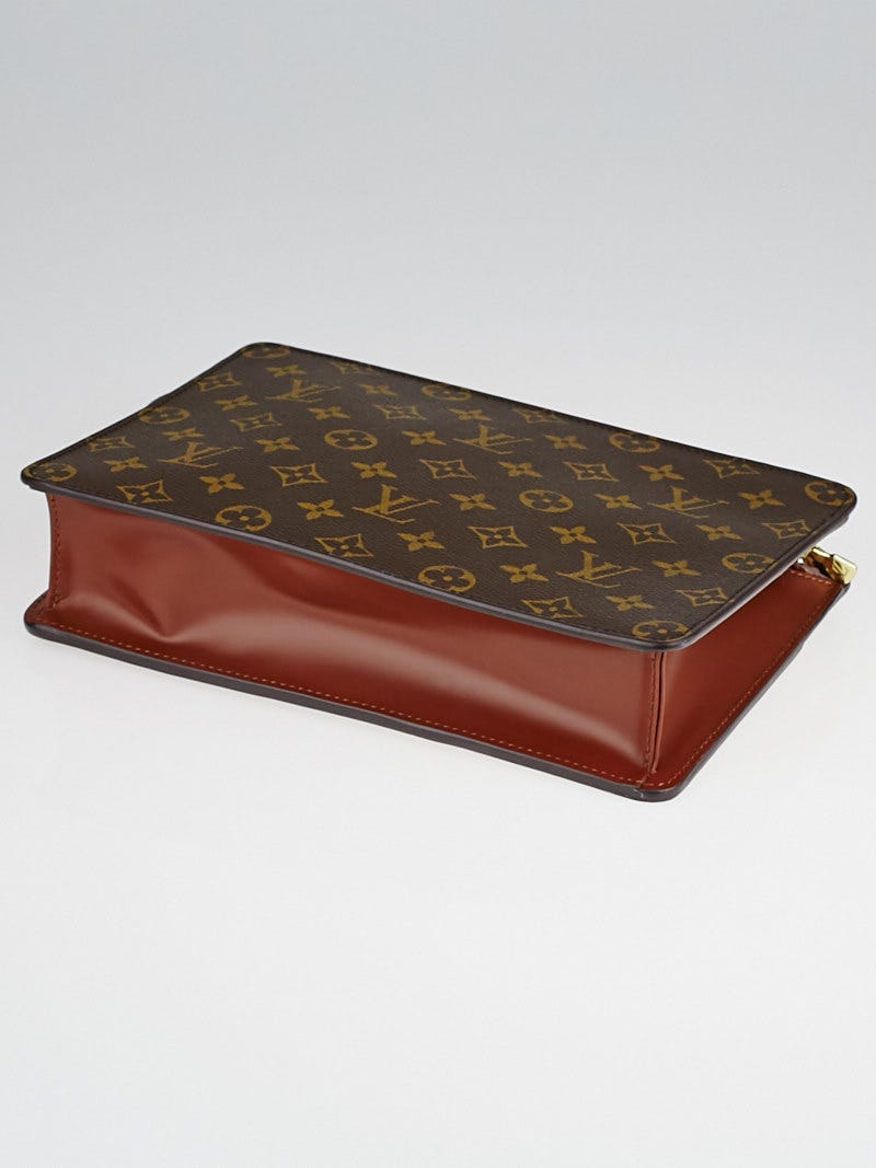 Brown Louis Vuitton Monogram Pochette Homme Clutch Bag – Designer