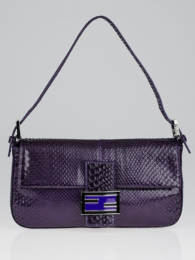 Chanel Baguette Handbag in Brown Python
