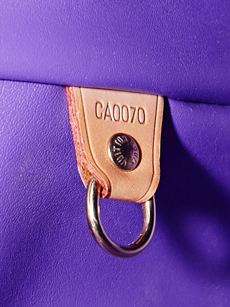 Louis Vuitton Violet Monogram Vernis Houston Bag - Yoogi's Closet