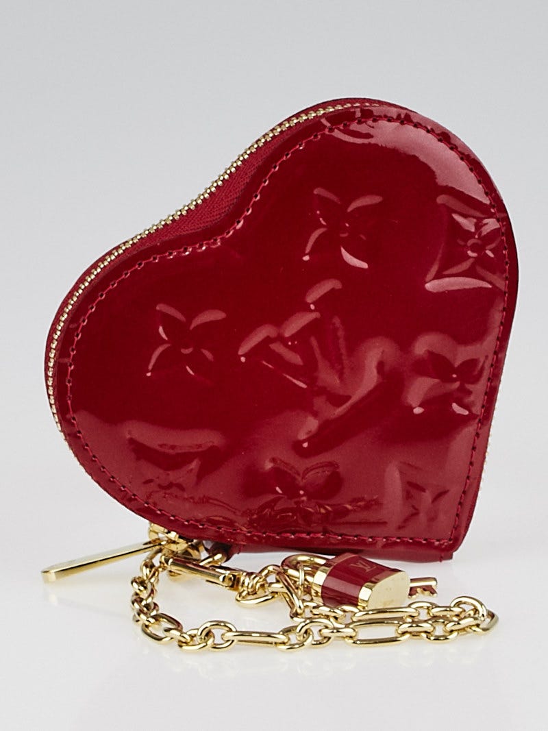 Louis Vuitton Pomme D'Amour Monogram Vernis Heart Coin-Purse