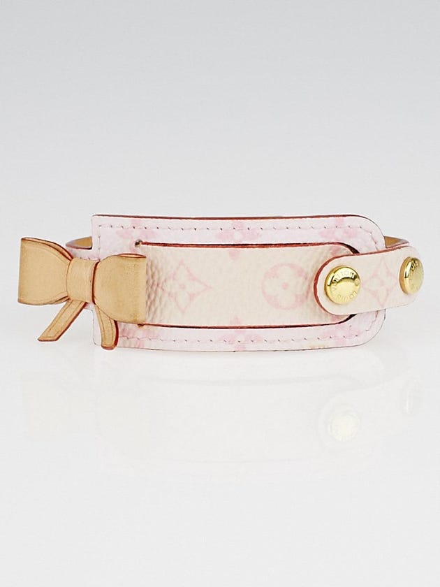 Louis Vuitton Pink Monogram Canvas Bow Tie Bracelet