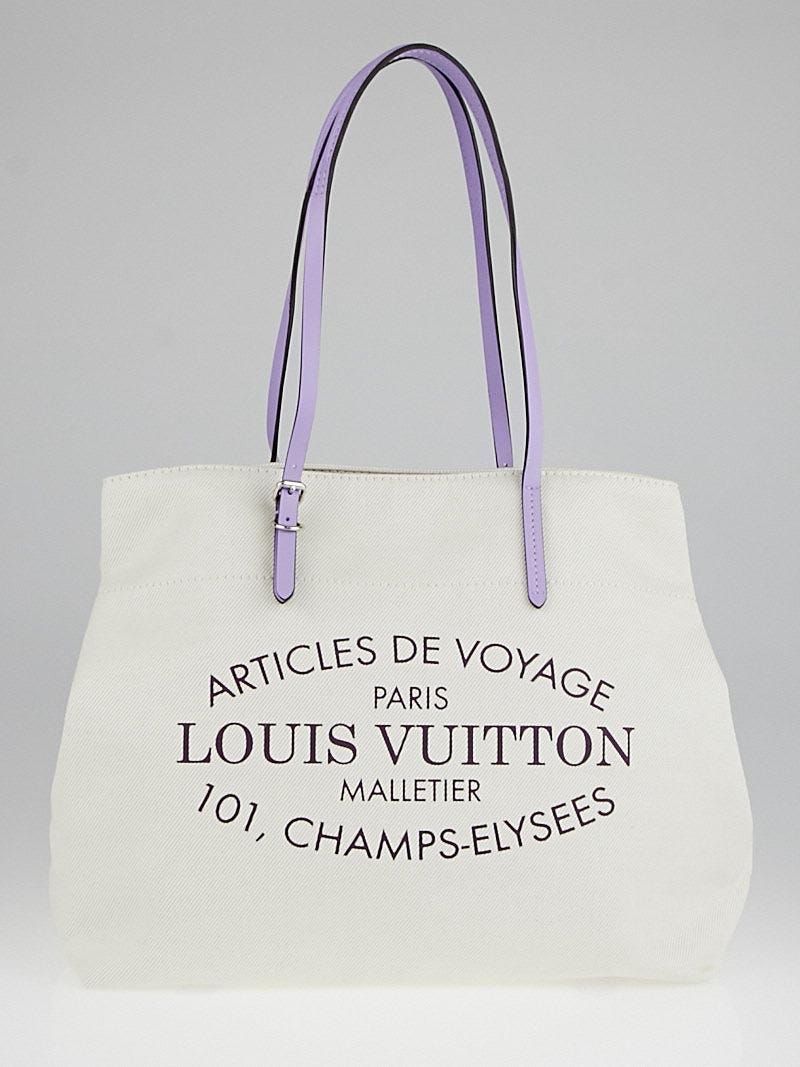 【中古】 Louis Vuitton Lilas Cotton Canvas Articles de Voyage Cabas 小物