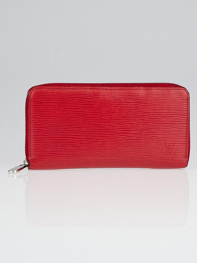 Louis Vuitton Rouge Epi Leather Zippy Wallet