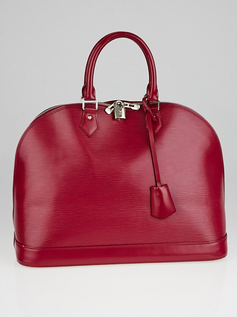 Louis Vuitton Alma GM Fuchsia Epi Leather Handbag