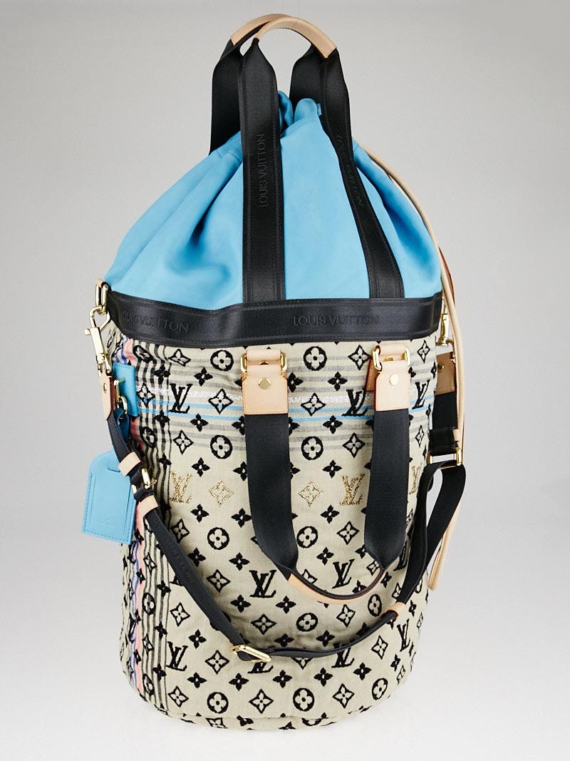 Louis Vuitton Limited Edition Blue Monogram Cheche Gypsy GM Bag
