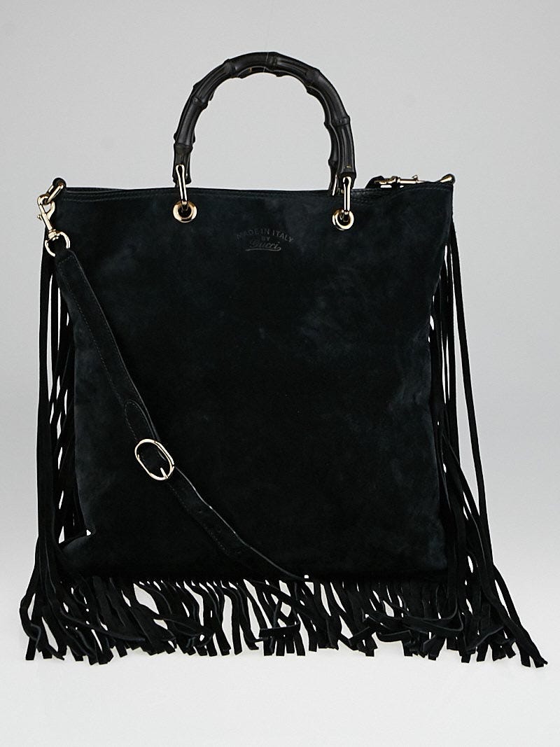 Gucci bamboo fringe sale bag