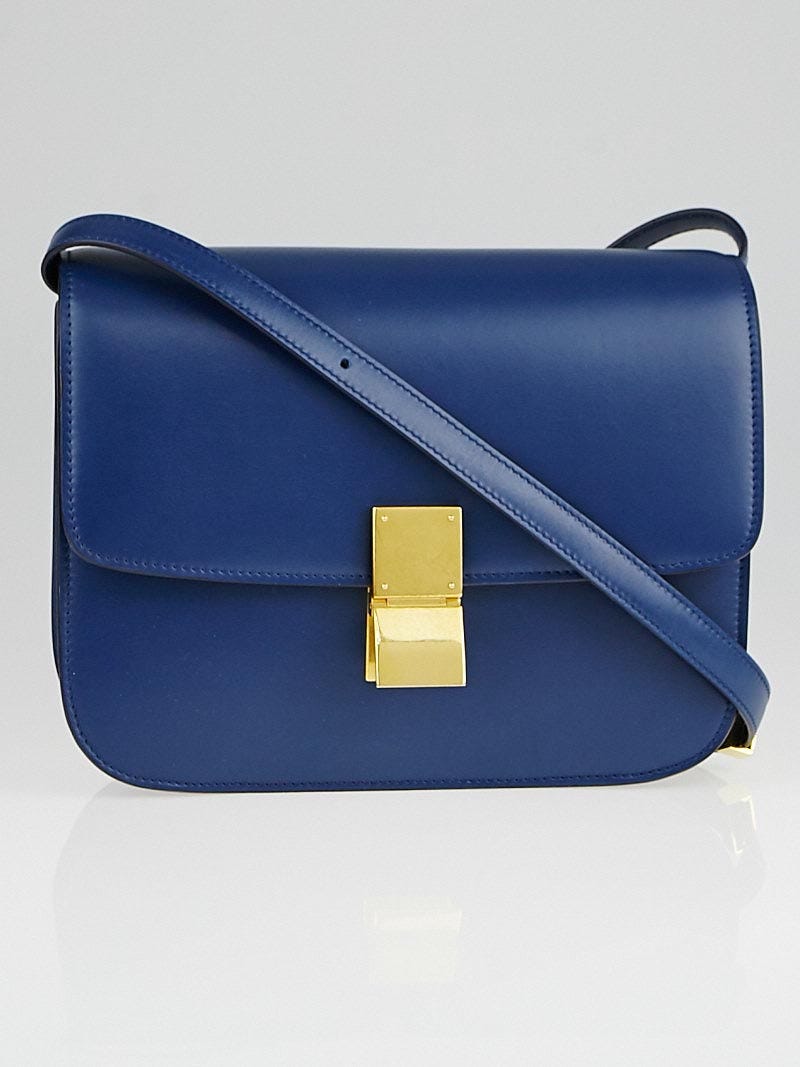 Celine medium classic bag in box calf women stores hot sale