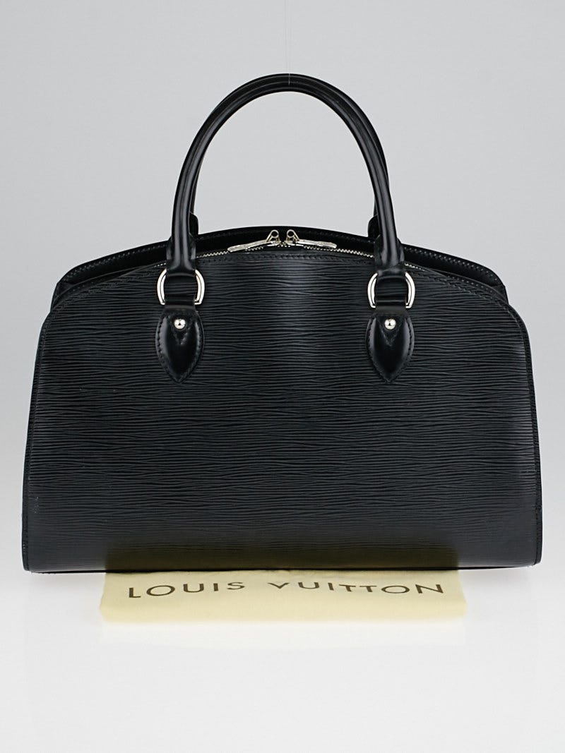 LOUIS VUITTON Black Epi Leather Pont-Neuf PM Satchel Bag