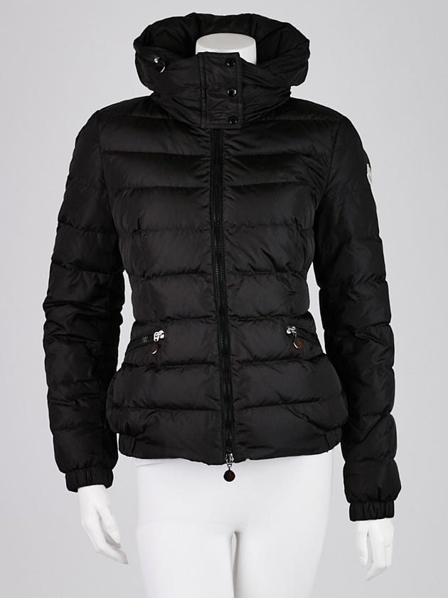 Moncler Black Quilted Nylon Sanglier Down Jacket Size 1/S