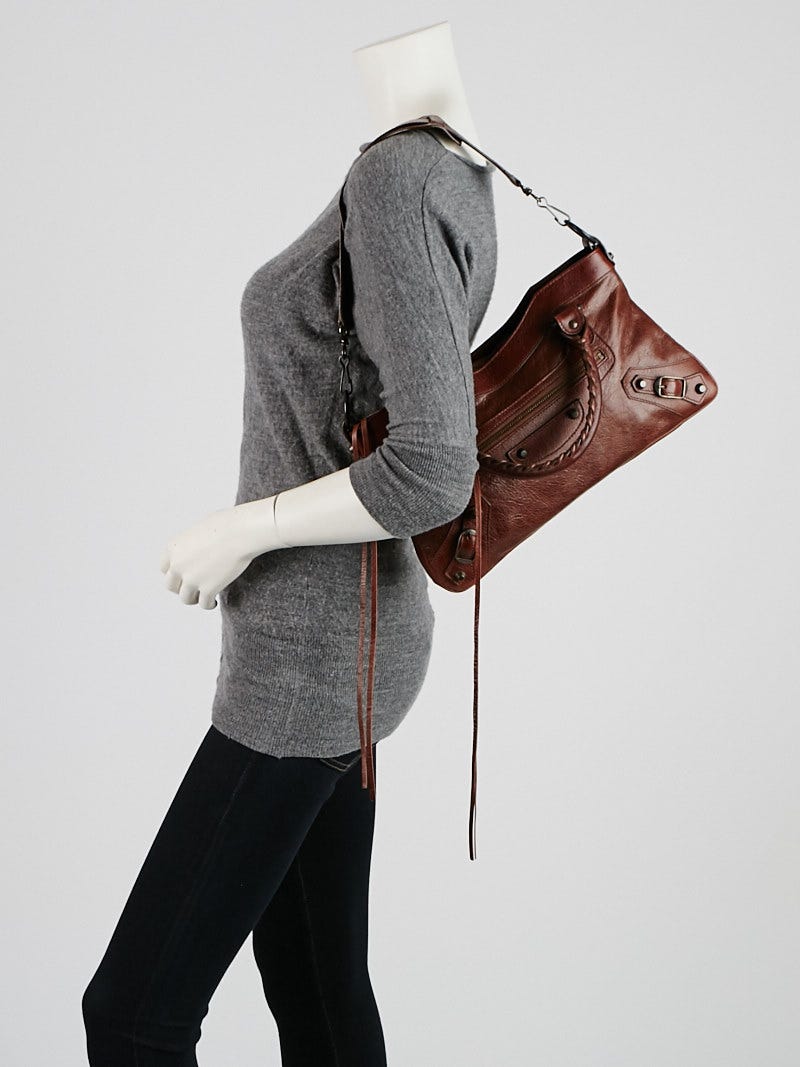 Balenciaga First Handbag in Brown Leather – Fancy Lux