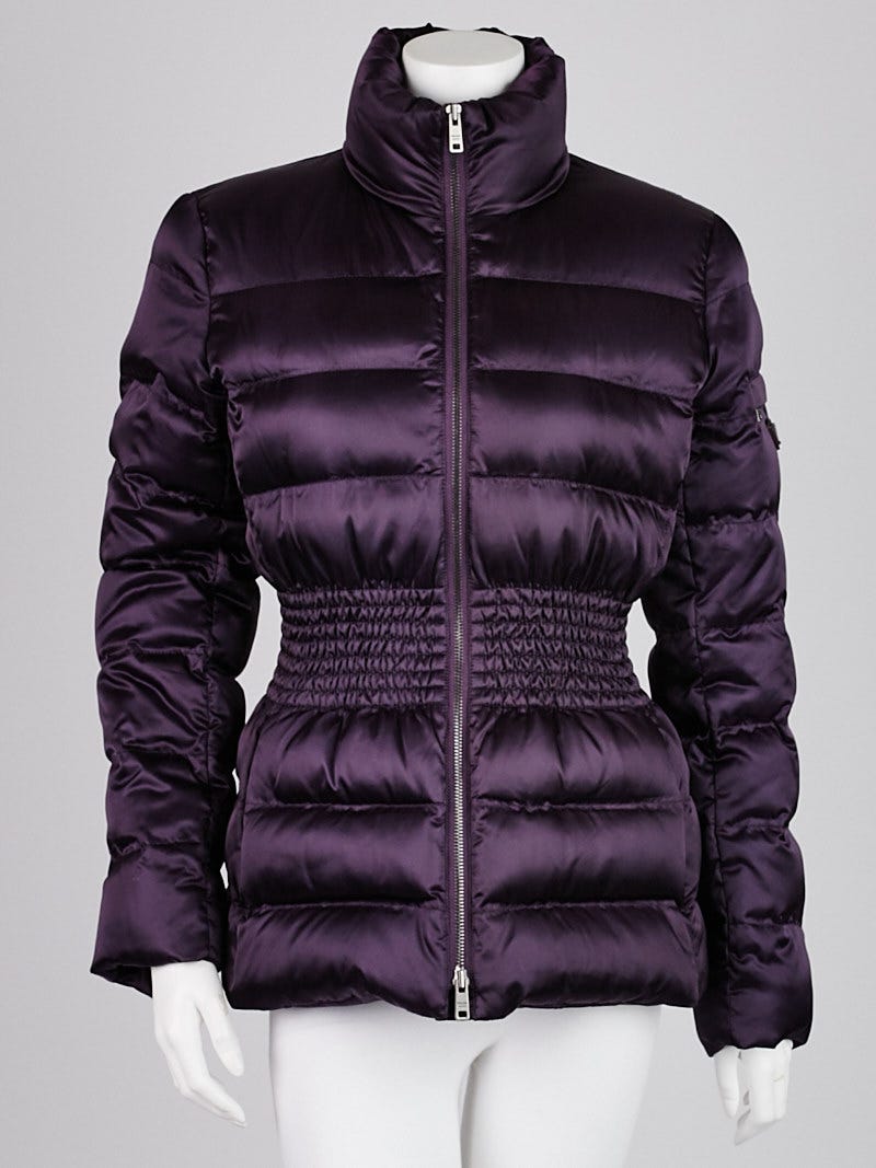 Prada Purple Quilted Nylon Down Jacket Size 8 42 Yoogi s Closet