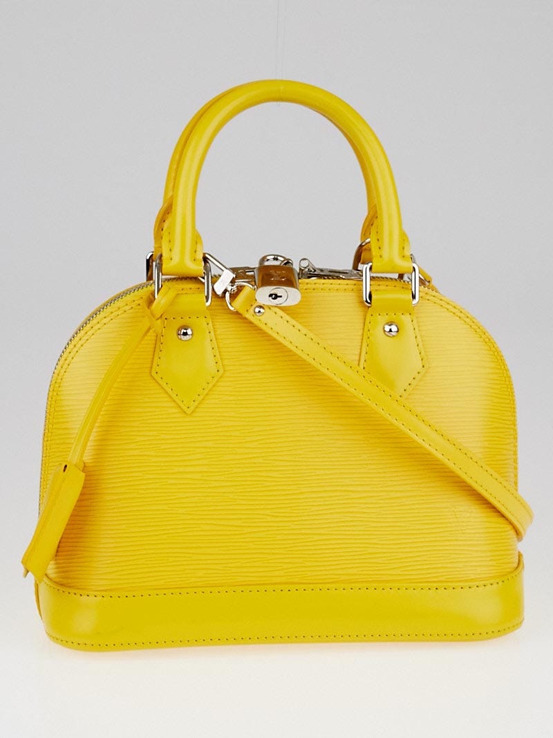 Louis Vuitton Alma BB Citron Epi Leather Handbag CBECRSA