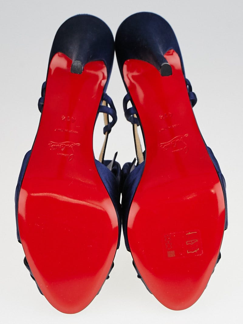 Christian Louboutin Midnight Blue Crepe Satin Pour Monsieur