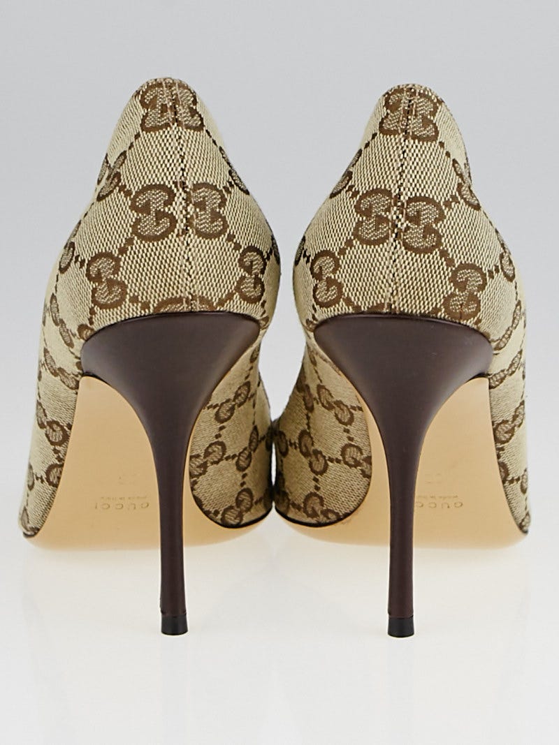 Gucci peep toe pumps online
