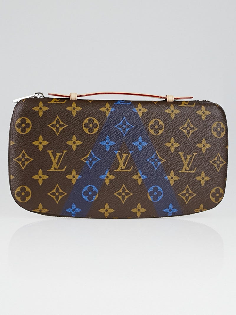 Louis Vuitton Limited Edition Blue Monogram V Canvas Atoll Travel Wallet Yoogi s Closet