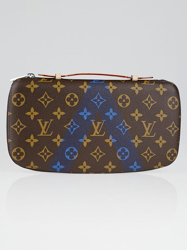 Louis Vuitton Limited Edition Blue Monogram V Canvas Atoll Travel Wallet
