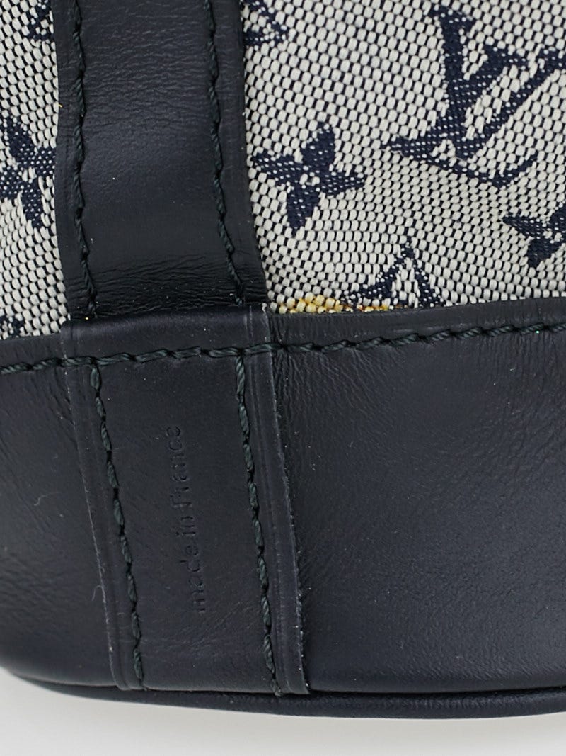 Louis Vuitton Gray Monogram Mini Lin Noelie Blue Grey Dark blue Leather  Cloth Cloth ref.169424 - Joli Closet