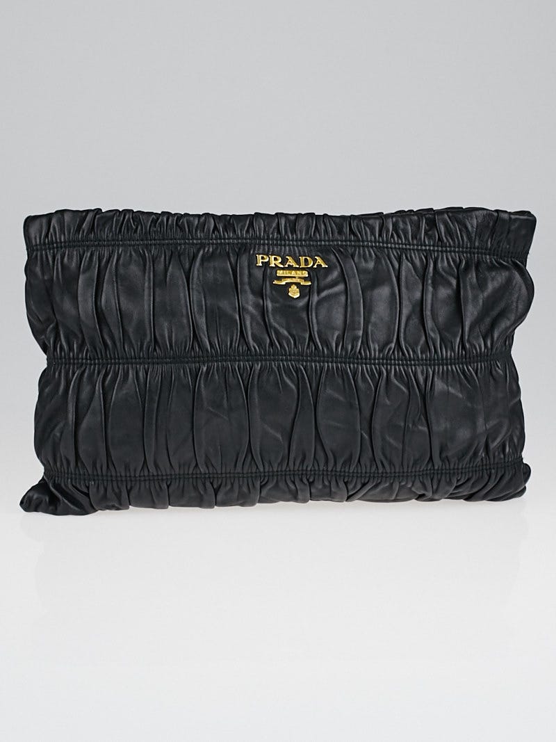 Prada nappa gaufre clutch new arrivals
