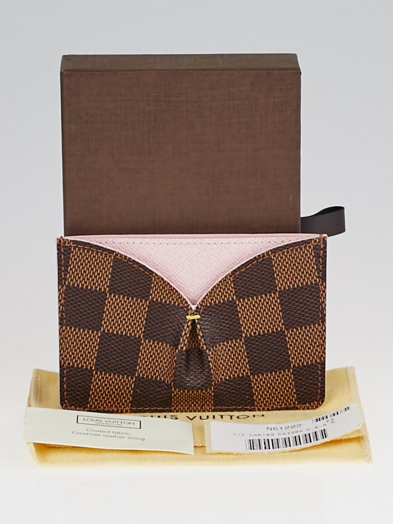 Louis Vuitton Rose Ballerine Damier Canvas Caissa Card Holder - Yoogi's  Closet