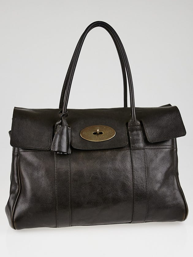 Mulberry Chocolate Darwin Leather Bayswater Bag