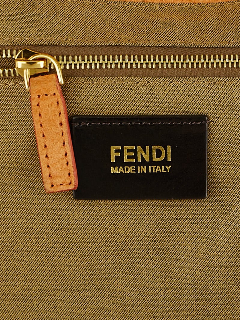 Fendi Tobacco Zucca Canvas Large Hobo Bag 8BR653 | Yoogi's