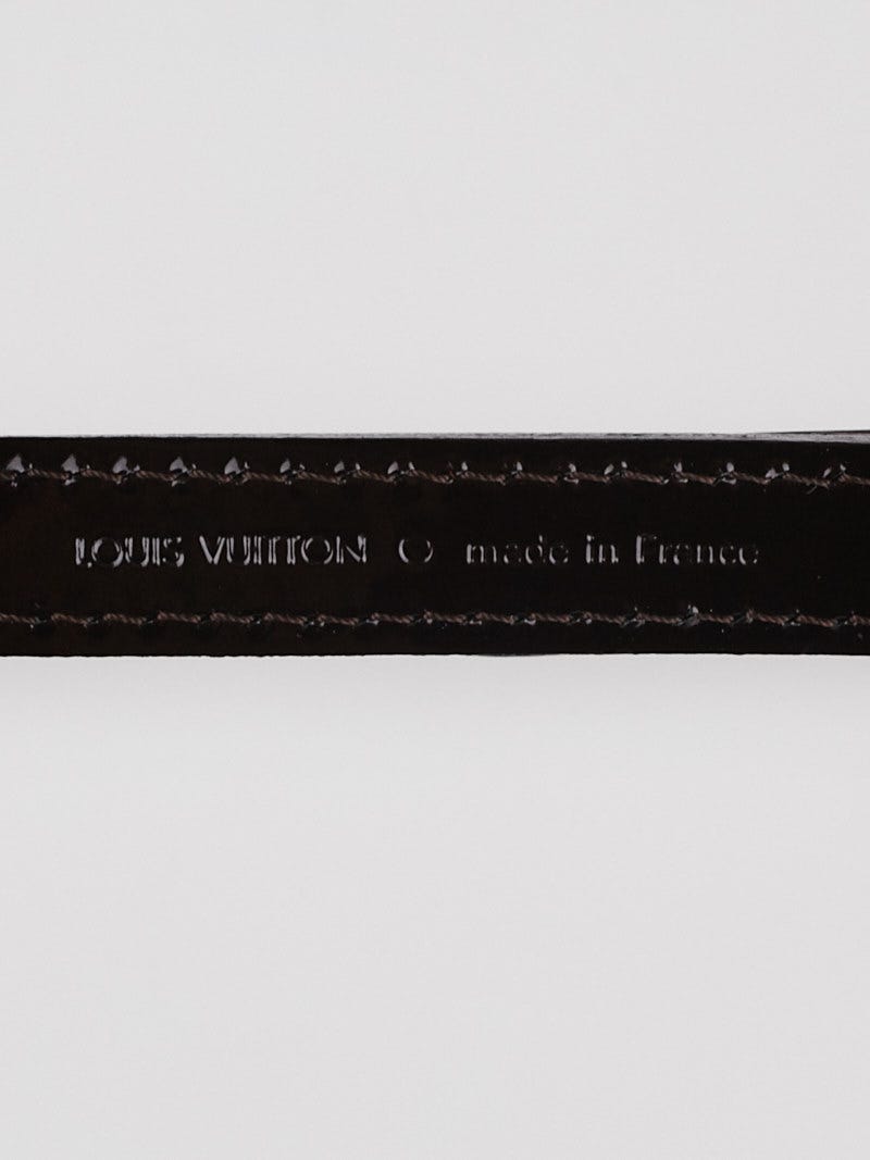 Louis Vuitton Black Vernis 16mm Adjustable Shoulder Strap - Yoogi's Closet