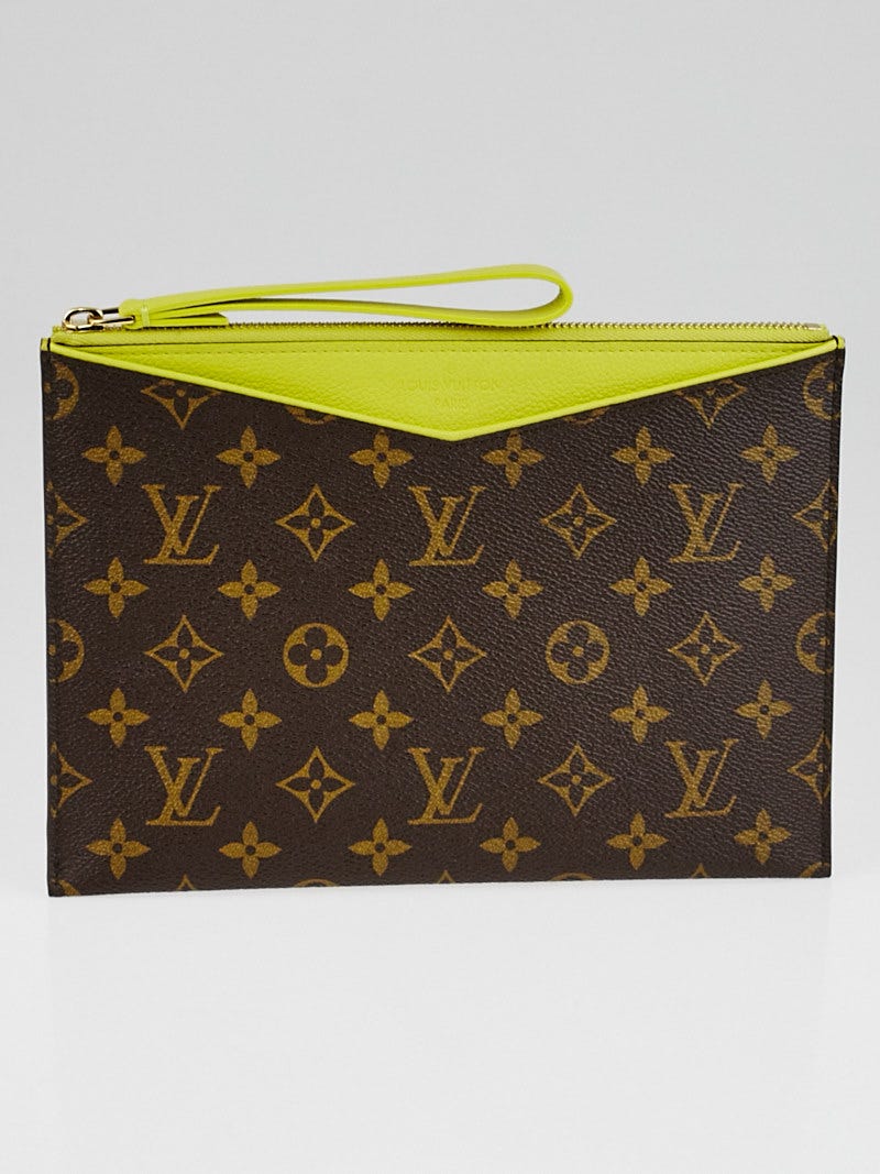 Louis Vuitton Pistache Monogram Canvas Pochette Pallas Clutch Bag - Yoogi's  Closet