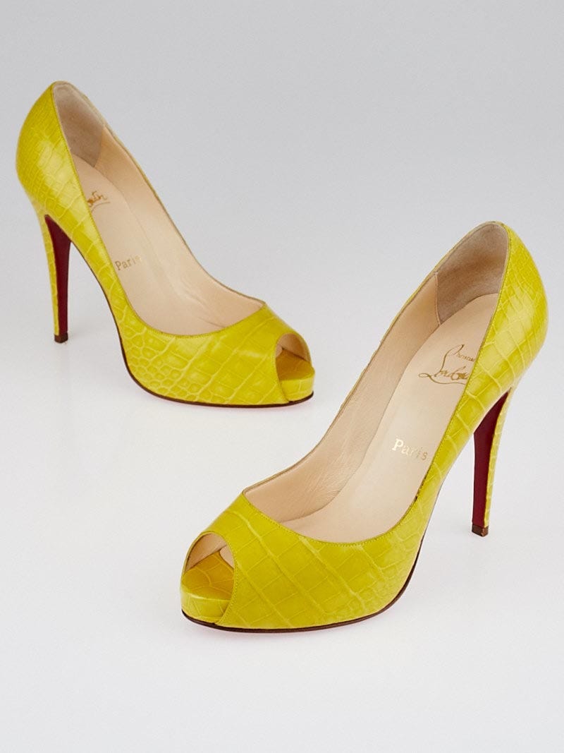 Yellow louboutins outlet