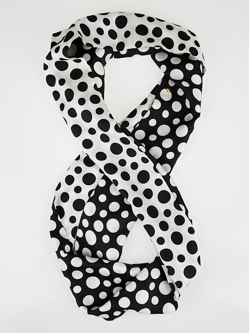 Louis Vuitton x Yayoi Kusama Infinity Dots Shawl Black/White in