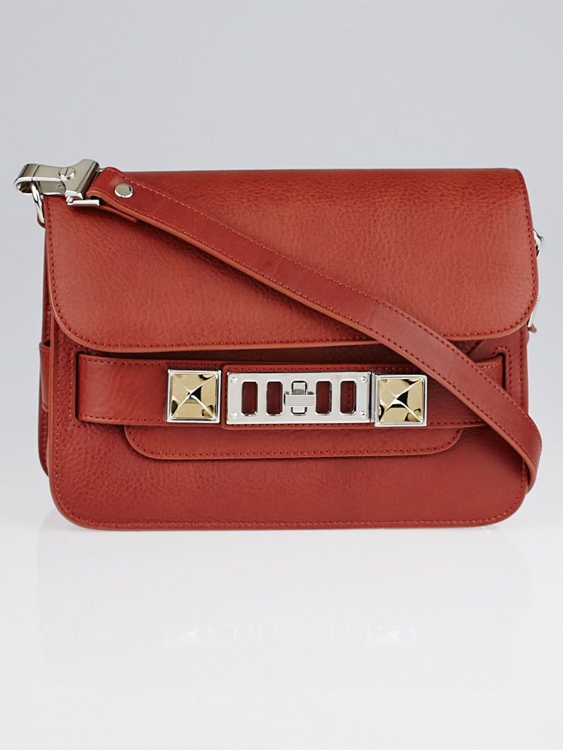Proenza Schouler Brown Leather PS11 Mini Classic Bag Yoogi s Closet