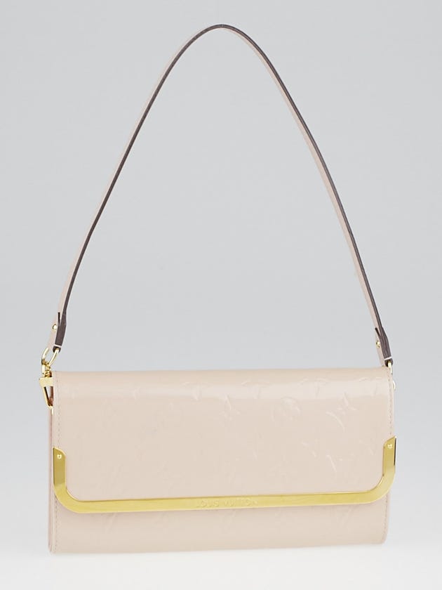 Louis Vuitton Rose Angelique Monogram Vernis Rossmore MM Clutch Bag