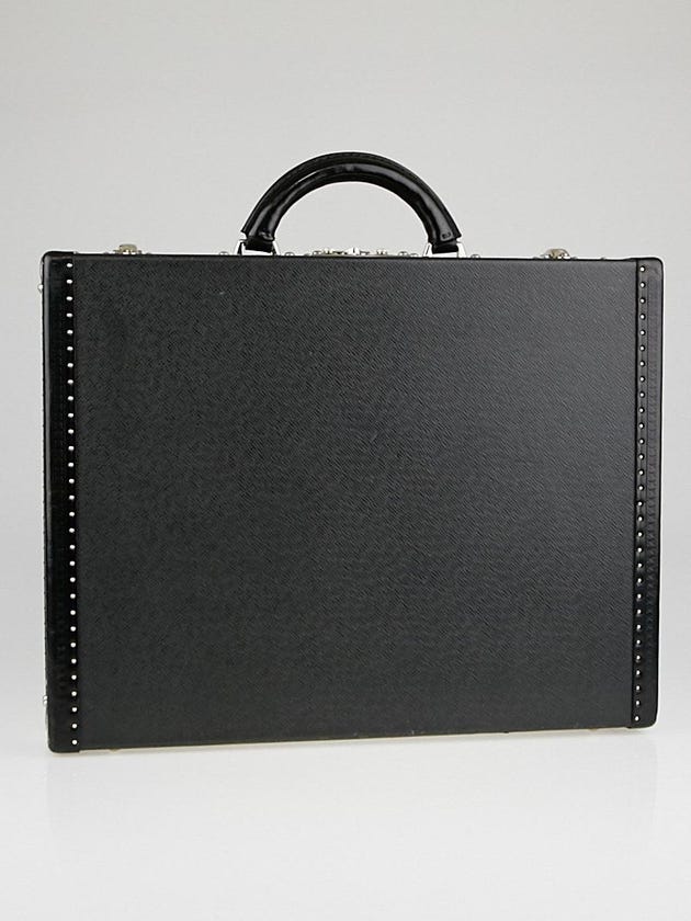 Louis Vuitton Black Taiga Leather President Classeur Briefcase Bag