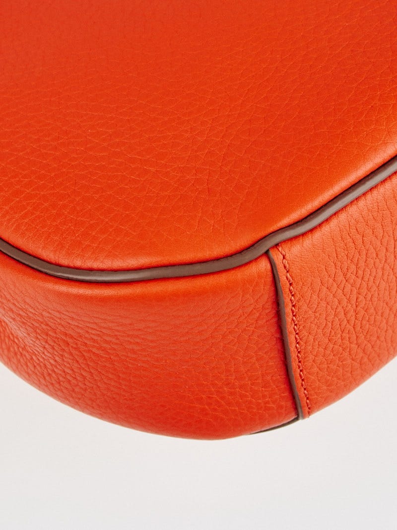Louis Vuitton Tangerine/Taupe Taurillon Leather Marceau Bag