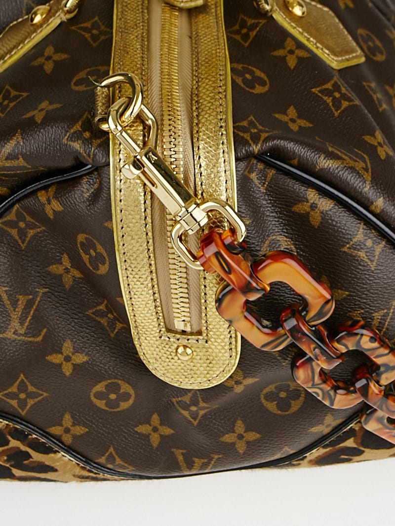 Louis Vuitton Sprouse Monogram STEAMER Leopard Pony Snakeskin Travel Bag  LIMITED