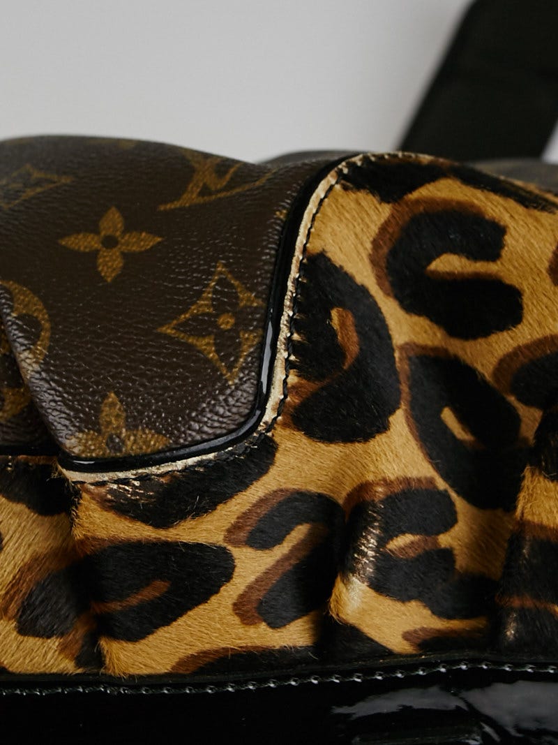Louis Vuitton Sprouse Monogram STEAMER Leopard Pony Snakeskin