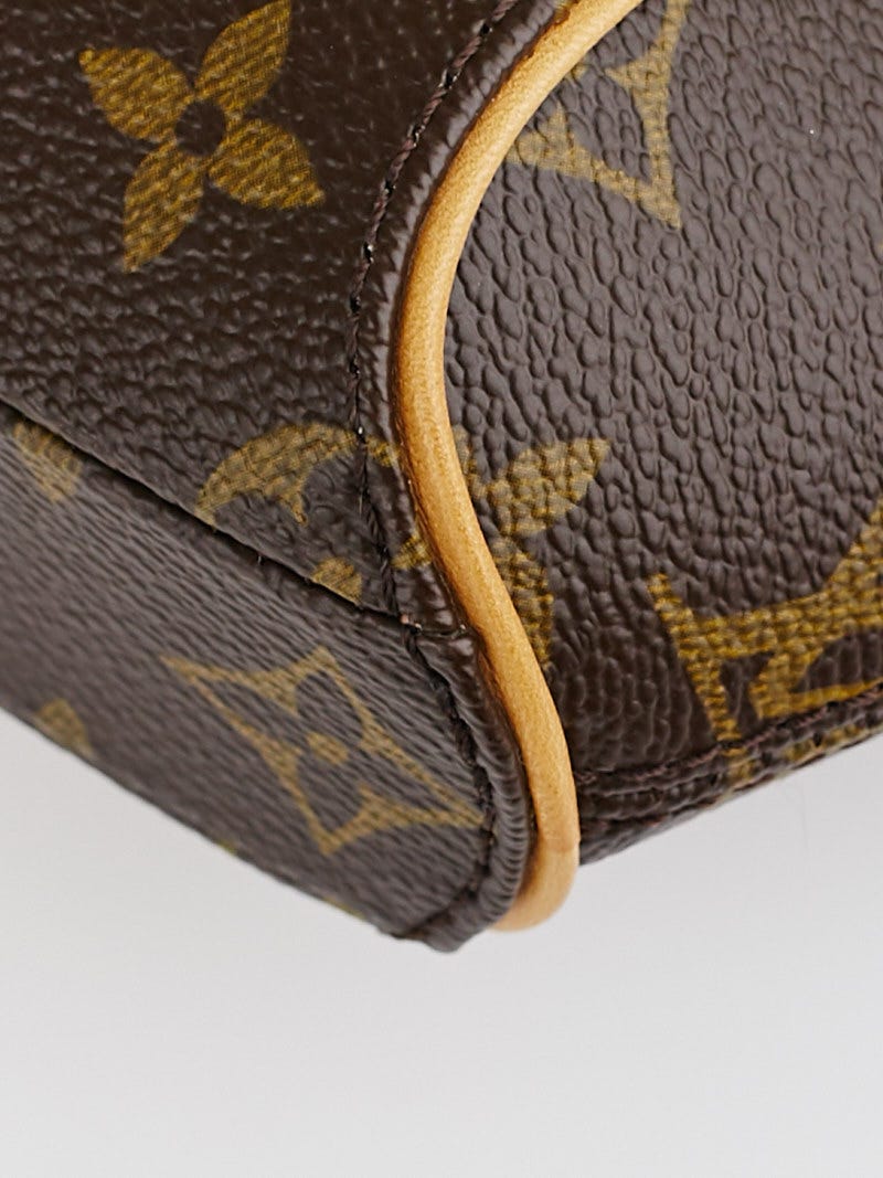 Louis Vuitton Ellipse Wristlet Clutch Monogram Canvas Brown Leather  ref.499594 - Joli Closet