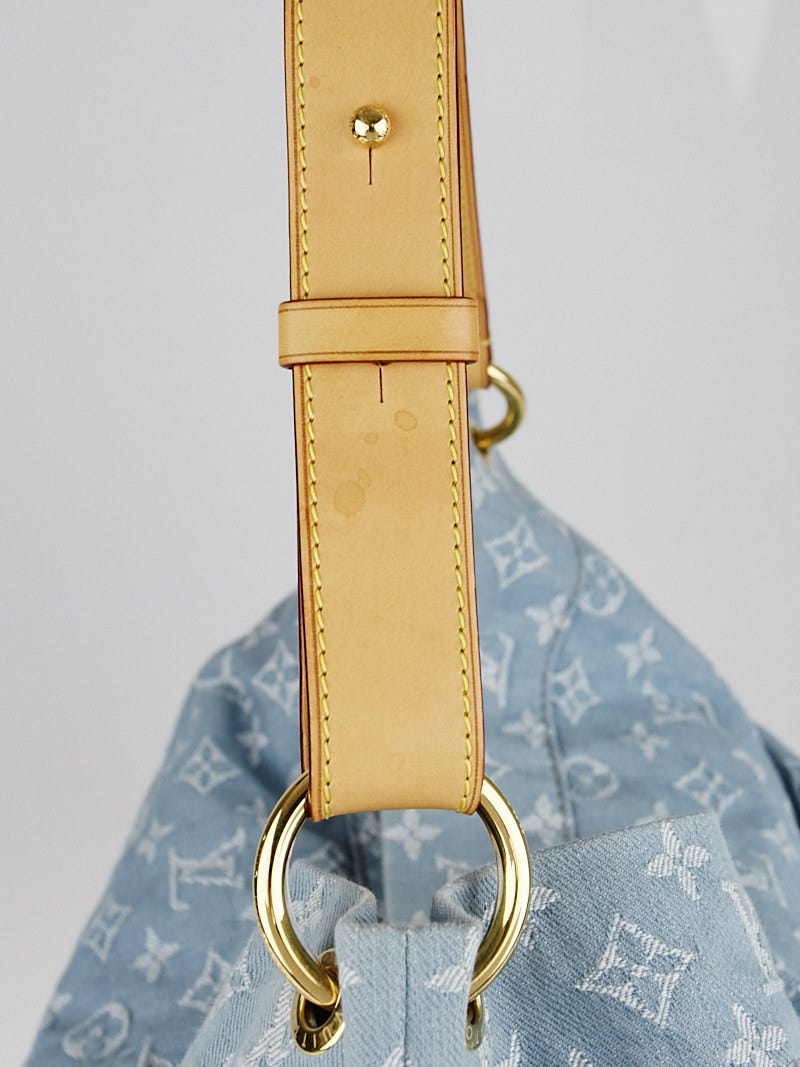 Louis Vuitton Blue Denim Monogram Denim Daily GM Bag - Yoogi's Closet