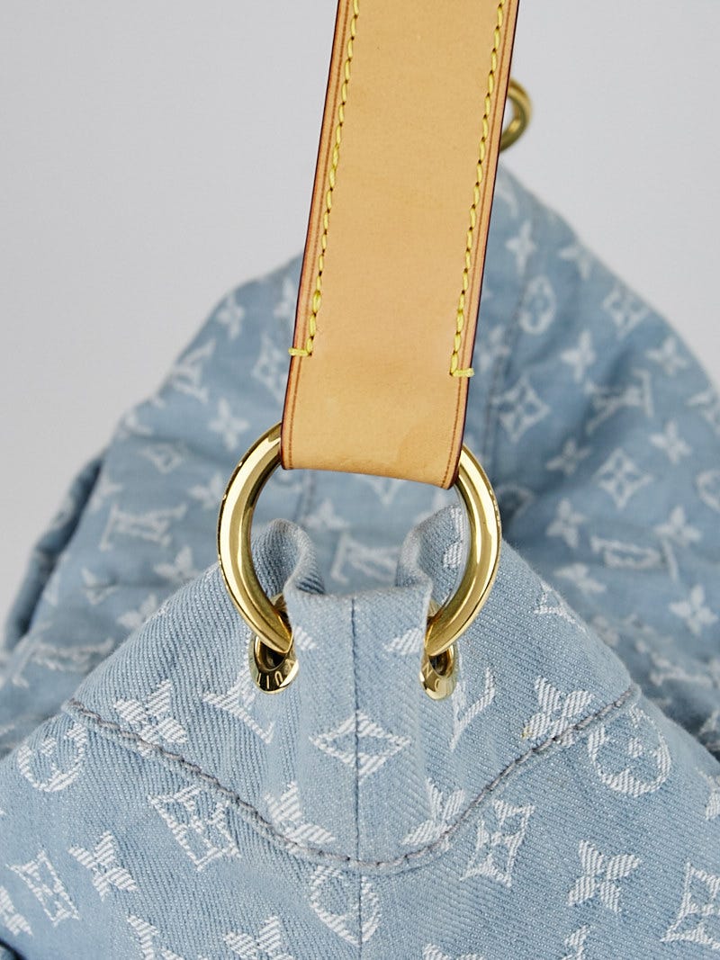 Louis Vuitton Blue Clair Denim Monogram Denim Daily GM Bag - Yoogi's Closet