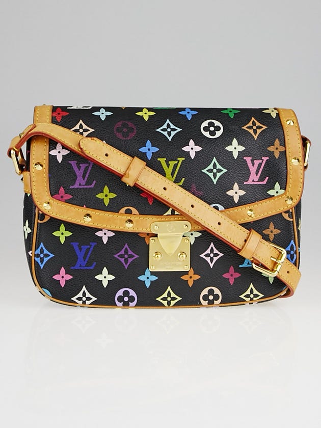 Louis Vuitton Black Monogram Multicolore Sologne Bag